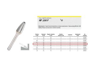 K.FREZ Z WĘG.SPIEKA.HF 100 F /6mm/971 HIPERBOLA FI=6,0x18mm,TRZ.6mm,TYP RBF - image 2