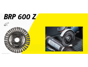 K.SZCZOTKA DO RUR 125mm x 6 x 22,23 BRP600Z DRUT SKRĘCANY