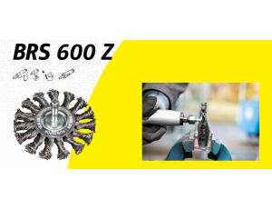 K.SZCZOTKA TARCZOWA  75mm TRZPIEŃ BRS600Z DRUT SKRĘCANY NIERDZEWNY
