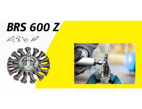K.SZCZOTKA TARCZOWA  75mm TRZPIEŃ BRS600Z DRUT SKRĘCANY NIERDZEWNY