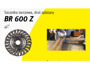 K.SZCZOTKA TARCZOWA 125mm M14 BR600Z DRUT SKRĘCANY