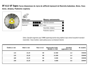 K.TARCZA DIAM.SEG.230mm x 2,6mm x 22,2mm   DT612UT