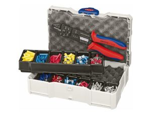 KNIPEX SZCZYPCE DO ZACISKANIA TULEJEK Z KOŃCÓWKAMI I WALIZKĄ..