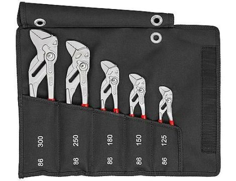 KNIPEX ZESTAW SZCZYPCO-KLUCZY 5szt. 125/150/180/250/300mm