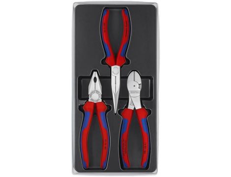 KNIPEX ZESTAW SZCZYPIEC 3szt. DO PRAC SERWISOWYCH 0305180/2615200/7405180