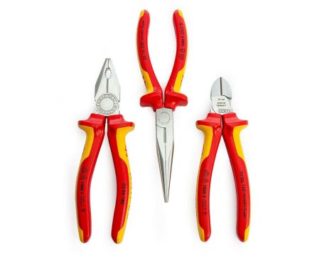 KNIPEX ZESTAW SZCZYPIEC IZOLOWANYCH 3szt