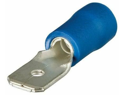 KOŃCÓWKA PŁASKA MĘSKA AWG 15-13 /100szt szer.x gr.6,3x0,8mm2, przewód 1,5-2,5mm2...