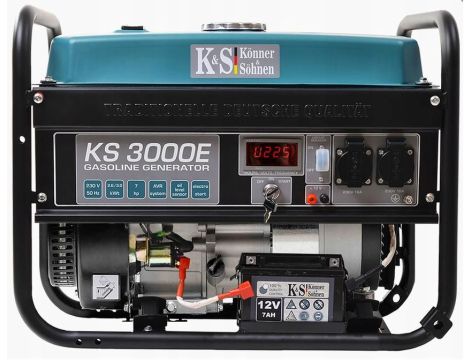 KS GENERATOR BENZYNOWY KS  3000E 2,6kW 230V, ROZRUCH ELEKTRYCZNY. - 2