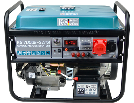 KS GENERATOR BENZYNOWY KS  7000E-3 ATS 5,0kW 230/400V, ROZRUCH ELEKTRYCZNY