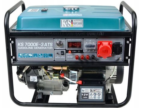 KS GENERATOR BENZYNOWY KS  7000E-3 ATS 5,0kW 230/400V, ROZRUCH ELEKTRYCZNY - 2