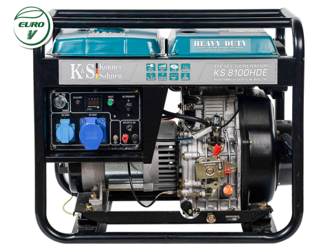 KS GENERATOR DIESEL KS  8100HDE (EURO V) 6,0kW 230V, ROZRUCH ELEKTRYCZNY