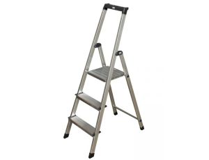 KRAUSE DRABINA SOLIDY ALUM. 3 STOPNIE