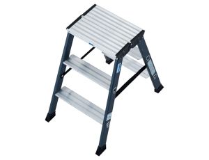 KRAUSE DRABINA TABORET SEPRO 3 STOPNIE ANODOWANA