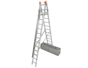 KRAUSE DRABINA TRIBILO 3x12 SZCZEBLI ADAPTACJA NA SCHODY + STABILIZATOR TRIGON
