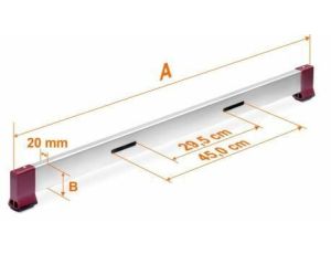 KRAUSE CORDA STABILIZATOR 61,5x20x800mm zakres reg. (305-445 mm)