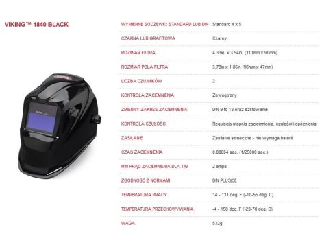 LINCOLN PRZYŁBICA SAMOŚCIEM.SERIA 1840 BLACK