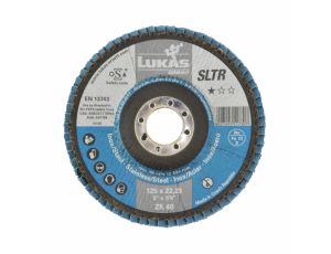 LUKAS ŚCIERNICA LISTKOWA 125mm P 40 SLTR INOX CYRKONOWA