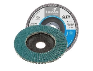 LUKAS ŚCIERNICA LISTKOWA 125mm P 80 SLTR INOX CYRKONOWA