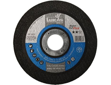 LUKAS TARCZA DO METALU 125mm x 1,0mm RAZOR CUT PLUS INOX A60X-BF**