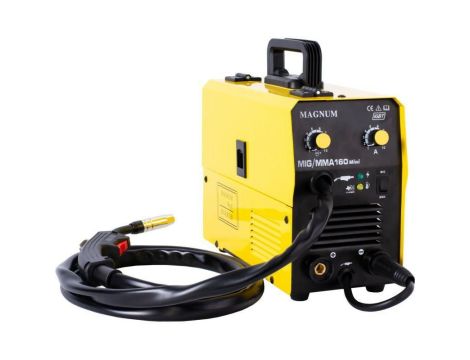PÓŁAUTOMAT SPAW.INV. MIG-160 MINI MMA 230V, 160A/60%, MB145/2.5m, GP25, UCHWYT WBUDOWANY, D100...