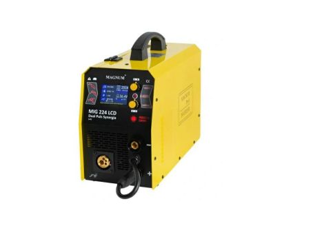 PÓŁAUTOMAT SPAW.INV. MIG-224 LCD DUAL PLUS SYNERGIA MMA, 200A/60%, 230V,MB24/3NT, GP50, MMAR, D200