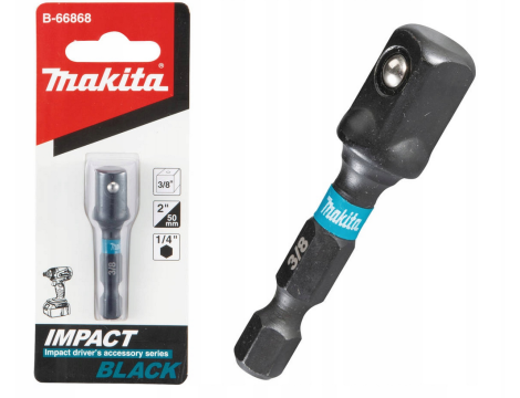 MAKITA ADAPTER 1/4" HEX -> 3/8" SQ 50mm IB