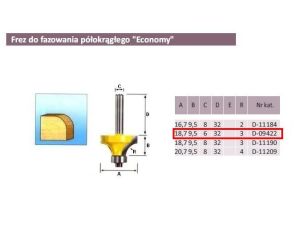 MAKITA FREZ DO ZAOKRĄGLEŃ R 3/6mm ECO - image 2