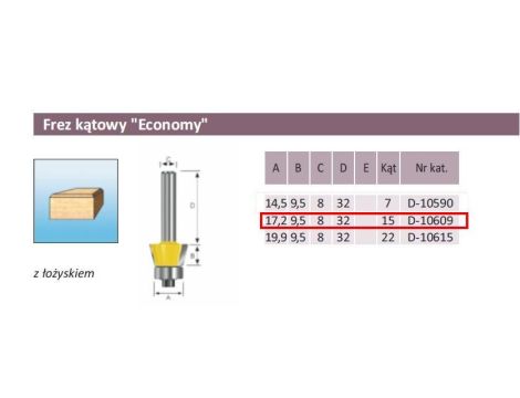 MAKITA FREZ KĄTOWY Z ŁOŻ. 15`/17,2/8mm ECO - 2