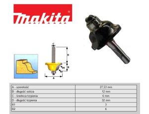MAKITA FREZ KSZTAŁTOWY FALISTY 27,5/6mm. ...
