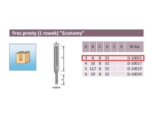 MAKITA FREZ PROSTY 1 ROWEK  3/8/8mm ECO - image 2