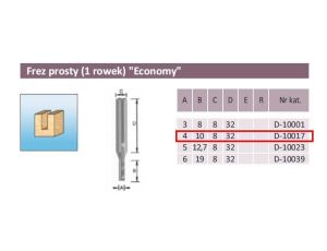 MAKITA FREZ PROSTY 1 ROWEK  4/10/8mm ECO - image 2