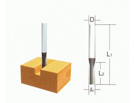 MAKITA FREZ PROSTY ALUMINIUM 6/18,2/6mm. ECO...