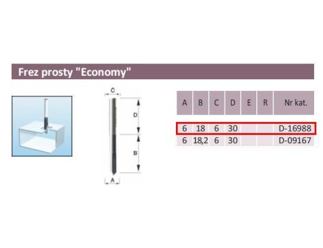 MAKITA FREZ PROSTY ALUMINIUM 6/18/6mm... ECO - 2