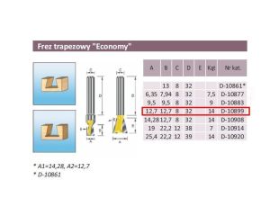 MAKITA FREZ TRAPEZOWY 12,7/12,7/8mm ... ECO - image 2