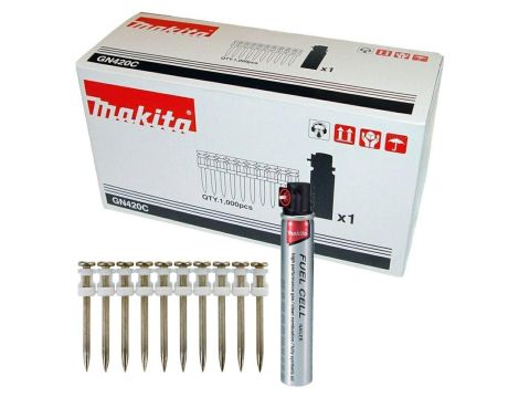 MAKITA GWOŹDZIE DO BETONU 2,6x25mm 1000szt.+GAZ