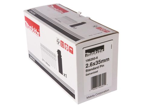 MAKITA GWOŹDZIE DO BETONU 2,6x35mm 1000szt.+GAZ - 2