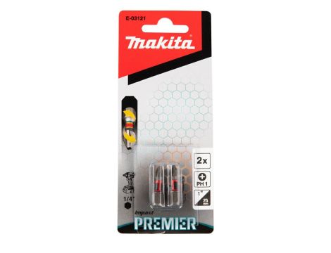 MAKITA KOŃCÓWKA WKRĘTAKOWA PH1-25mm /2szt. IMPACT PREMIER