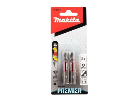 MAKITA KOŃCÓWKA WKRĘTAKOWA PH2-50mm /2szt. IMPACT PREMIER - 2