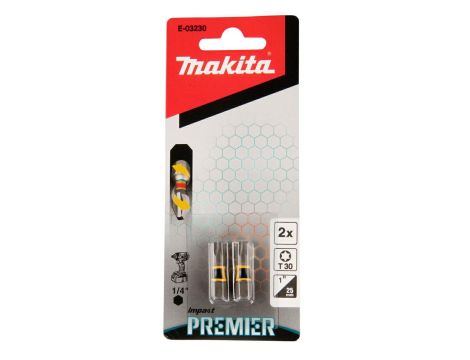 MAKITA KOŃCÓWKA WKRĘTAKOWA T30-25mm /2szt. IMPACT PREMIER