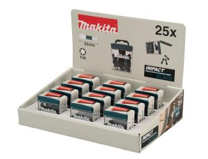 MAKITA KOŃCÓWKA WKRĘTAKOWA T40-25mm /25szt. IMPACT BLACK (x12)