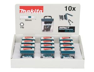 MAKITA KOŃCÓWKA WKRĘTAKOWA T40-50mm /10szt. IMPACT BLACK (x12)