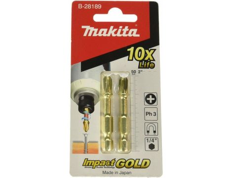 MAKITA KOŃCÓWKA WKRĘTARKOWA SKRĘTNA PH3 x50mm 2szt.