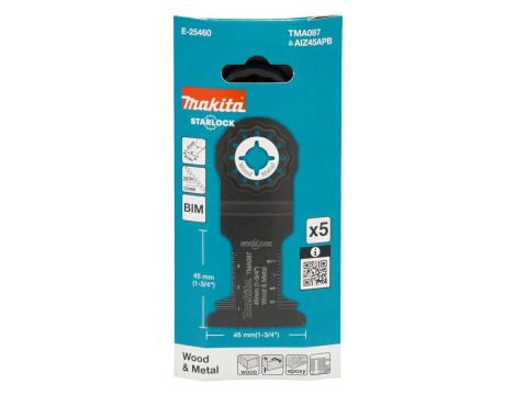 MAKITA MT BRZESZCZOT DO CIĘCIA WGŁĘBNEGO BIM 45mm x 45mm 20z/C TMA087 /5szt. - 2