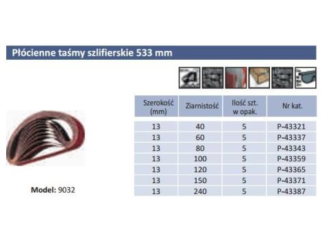 MAKITA PASY BEZK. 13* 533 gr. 40  5szt. 9032