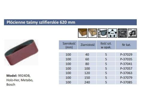 MAKITA PASY BEZK.100* 620 gr.  80  5szt. - 2