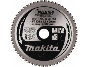 MAKITA PIŁA TARCZOWA  136x20x56z SPECJALIZED METAL/STAL NIERDZEWNA