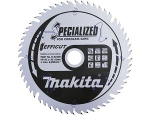 MAKITA PIŁA TARCZOWA  165x20x56z EFFICUT MDF/LAMINATY/DREWNO