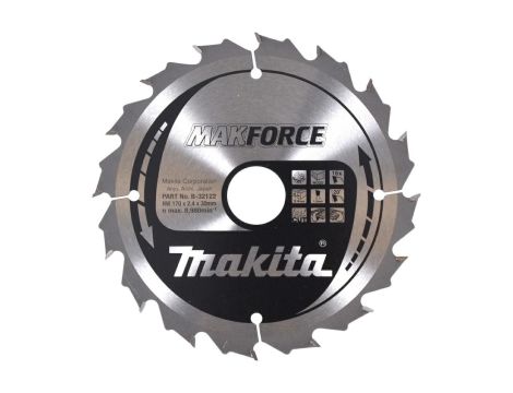 MAKITA PIŁA TARCZOWA  170x30x16z MAKFORCE DREWNO >>>B-32122