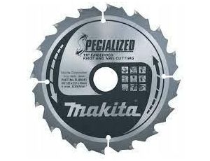 MAKITA PIŁA TARCZOWA  185x30x16z SPECJALIZED DREWNO (Z GWOŹDZIAMI I SĘKAMI) >>>B-33043