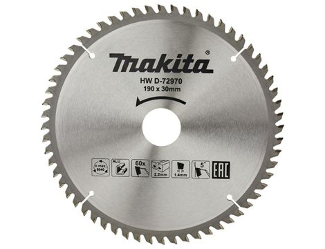MAKITA PIŁA TARCZOWA  190x30x 60z ECONOM DO ALUMINIUM